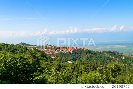 view of the town of Signagi in Georgia view of the town of Signagi in Georgia 26198762