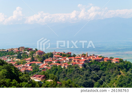 view of the town of Signagi in Georgia 26198763