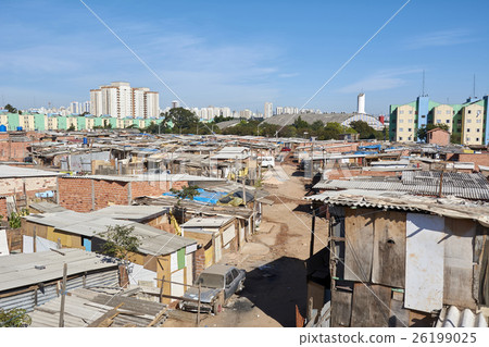 Favela in Sao Paulo city. 26199025