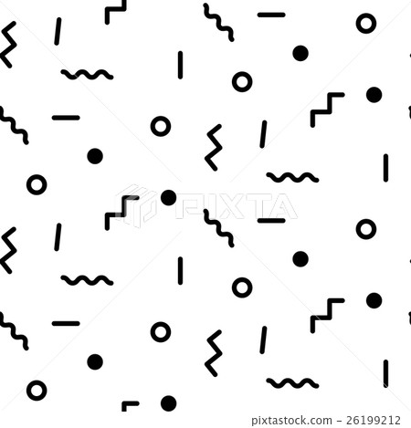 Abstract geometric shapes seamless vector pattern. - Stock Illustration ...