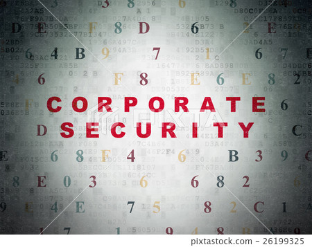 Security concept: Corporate Security on Digital Security concept: Corporate Security on Digital 26199325