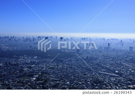 Urban landscape of morning sun / Sky over Yoyogi Park 26199343