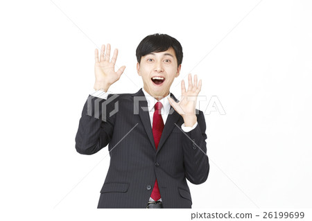 Businessman White Back Bust Up Businessman White Back Bust Up 26199699