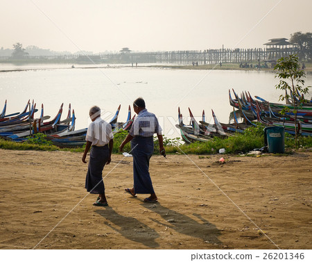 People on street in Mandalay, Myanmar People on street in Mandalay, Myanmar 26201346