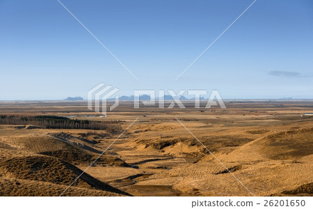 Grassland and slopes at Iceland 26201650