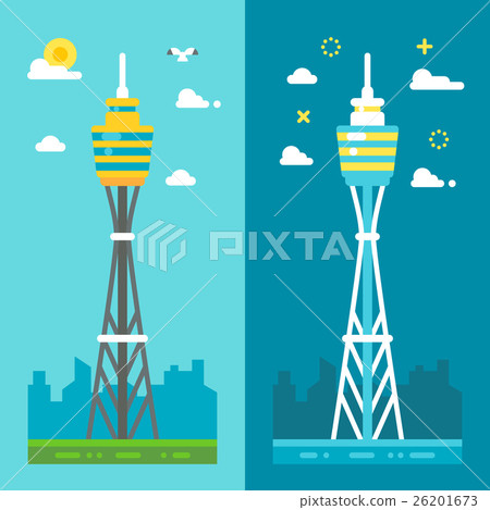 Flat design Sydney tower Flat design Sydney tower 26201673