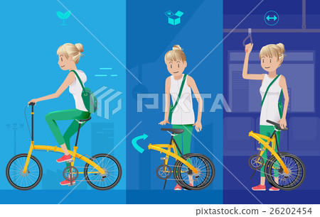 The use of bicycles in public transport everyday. 26202454