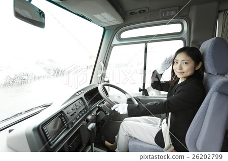 Female bus driver image Female bus driver image 26202799