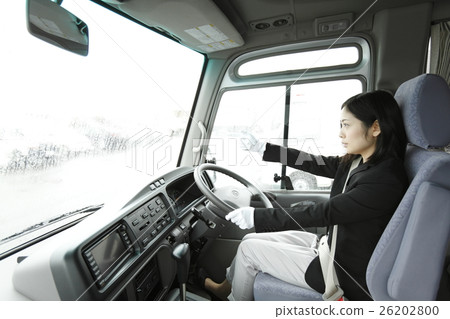 Female bus driver image Female bus driver image 26202800