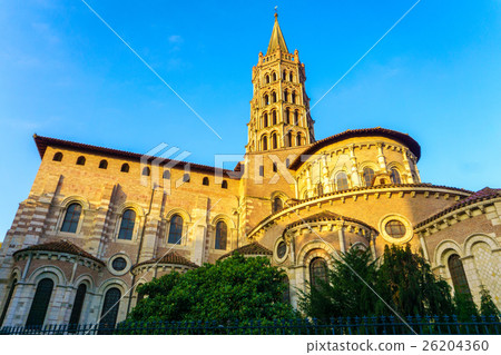 The bell tower of the Basilica of Saint Sernin The bell tower of the Basilica of Saint Sernin 26204360