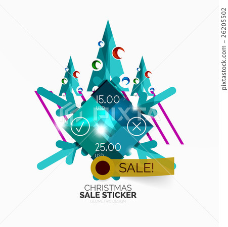 Shiny holiday New Year and Christmas sale banners Shiny holiday New Year and Christmas sale banners 26205502