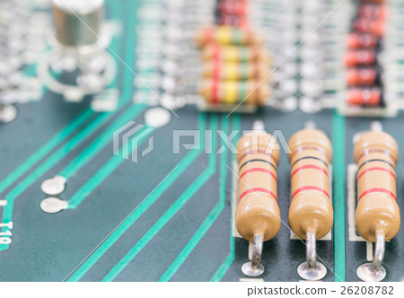 Close up electronic circuit board Close up electronic circuit board 26208782