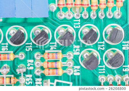 Condensers assembly on the circuit board Condensers assembly on the circuit board 26208800