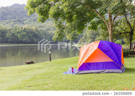 Dome tents camping in forest Dome tents camping in forest 26208809