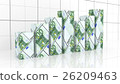 Growth graph with euro banknote  26209463