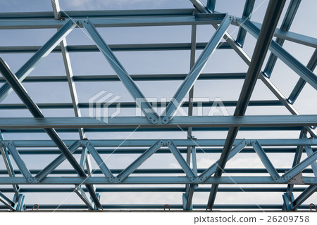 Structure of steel roof. Structure of steel roof. 26209758