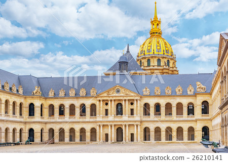 Courtyard of  Les Invalides hotel . Paris, France 26210141