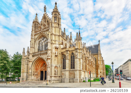 City views cozy European citiy - Brussel. 26210539