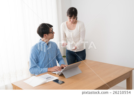 Teleworking image at home 26210554