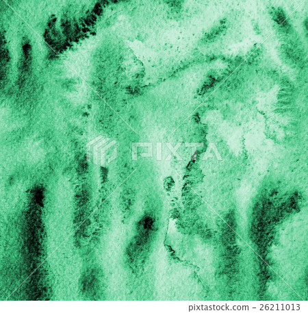 Abstract green watercolor on paper texture Abstract green watercolor on paper texture 26211013