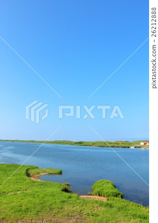 Hokkaido summer blue sky and Teshikawa 26212888
