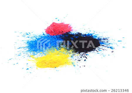 cmyk toner powder (cyan, magenta, yellow, black) cmyk toner powder (cyan, magenta, yellow, black) 26213346