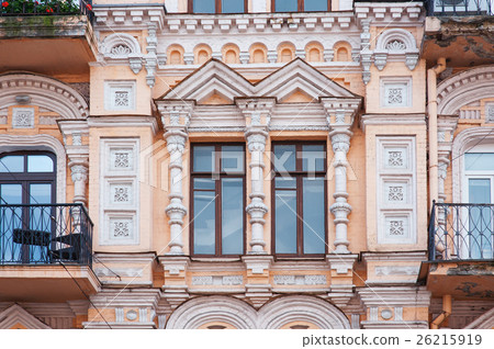 facade of a historic building with beautiful facade of a historic building with beautiful 26215919