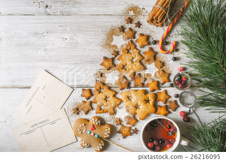 Christmas tree made by cookies and cinnamon Christmas tree made by cookies and cinnamon 26216095