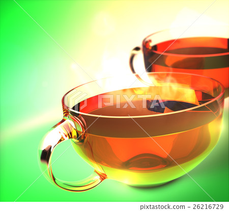 Cups of green tea 26216729