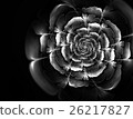 Abstract fractal black and white background  26217827