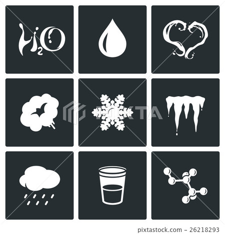 Water icons set. Vector Illustration. 26218293