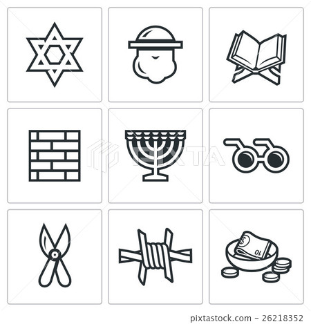 Israel icons set. Vector Illustration. Israel icons set. Vector Illustration. 26218352