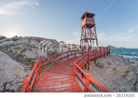 Red lighthouse footbridge Cabo Pulmo  26219105