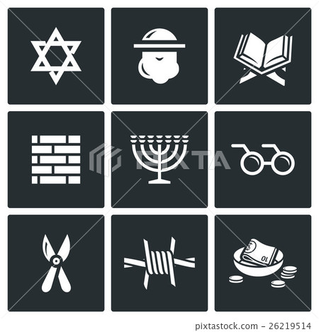 Israel icons set. Vector Illustration. 26219514