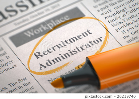 Recruitment Administrator Hiring Now. 3D. Recruitment Administrator Hiring Now. 3D. 26219740
