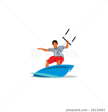 Wakeboarding sign. Vector Illustration. 26219981