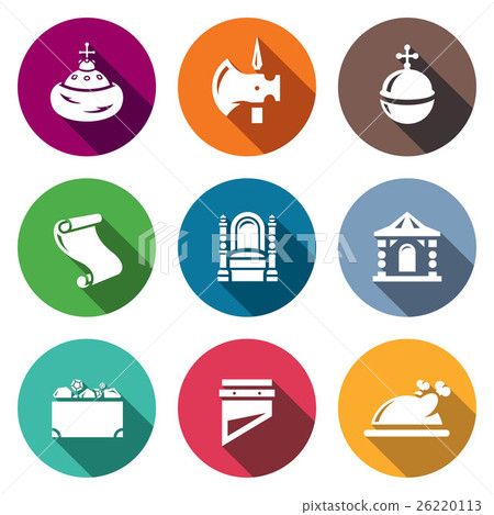 Ancient Russia icons set. Vector Illustration. Ancient Russia icons set. Vector Illustration. 26220113