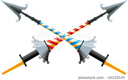 Crossed spear 26220545