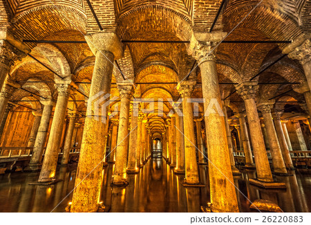 The Basilica Cistern, Istanbul, Turkey. 26220883