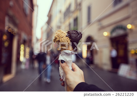 Gelato Ice cream cone sweet dessert 26221220