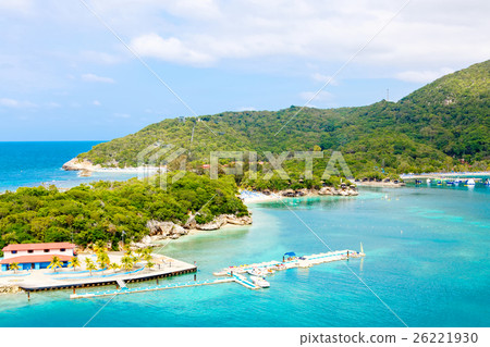 Beach and tropical resort, Labadee island, Haiti. Beach and tropical resort, Labadee island, Haiti. 26221930