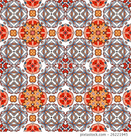 Decorative colorful seamless pattern in mosaic Decorative colorful seamless pattern in mosaic 26221945