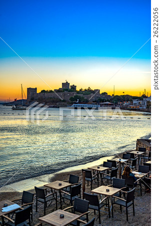 View of Bodrum Castle at Sunset, Turkey 26222056