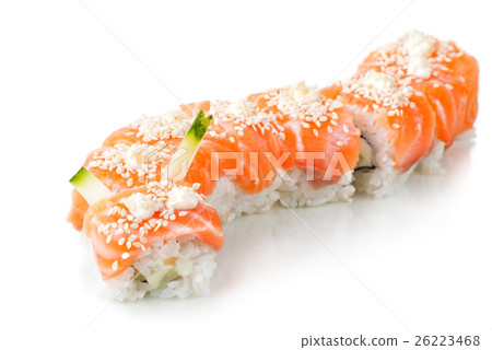 Japanese sushi  made of salmon 26223468