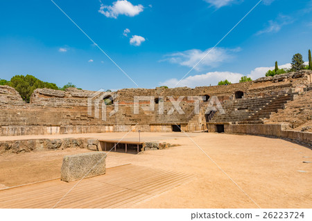 World heritage Spain Merida archaeological heritage group Amphitheater World heritage Spain Merida archaeological heritage group Amphitheater 26223724