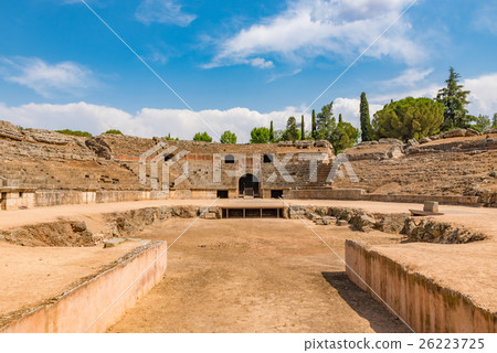 World heritage Spain Merida archaeological heritage group Amphitheater World heritage Spain Merida archaeological heritage group Amphitheater 26223725