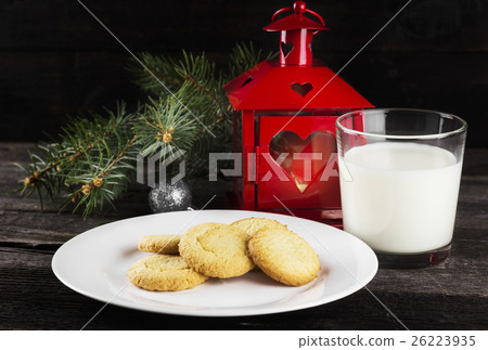 Cookies and milk for Santa Claus 26223935