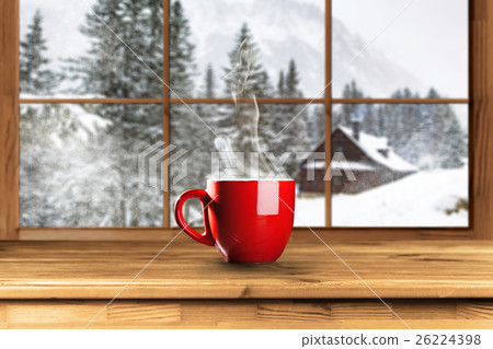Hot coffee in winter 26224398