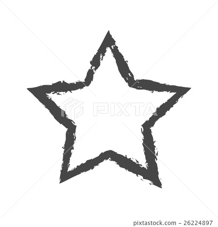Vector of Classic star Icon on gray background 26224897
