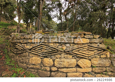Geometric figures at the inca ruin Kuelab, Peru 26224986